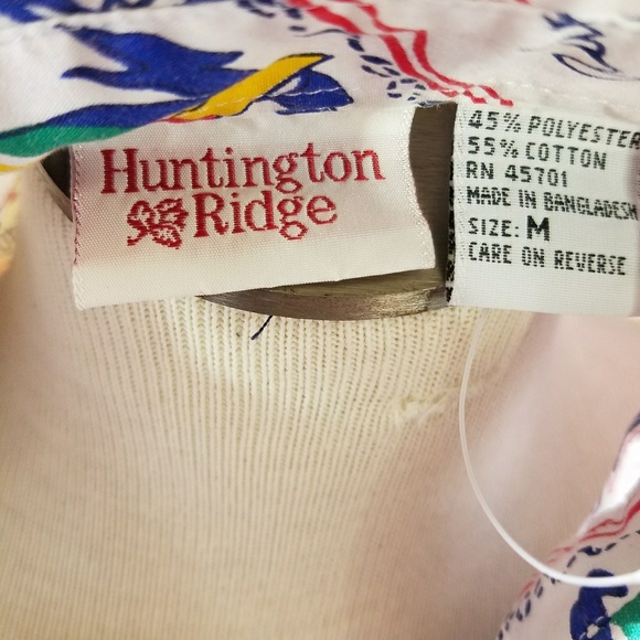 Vintage Huntington Ridge Nautical Button Up Shirt - Picture 5 of 6